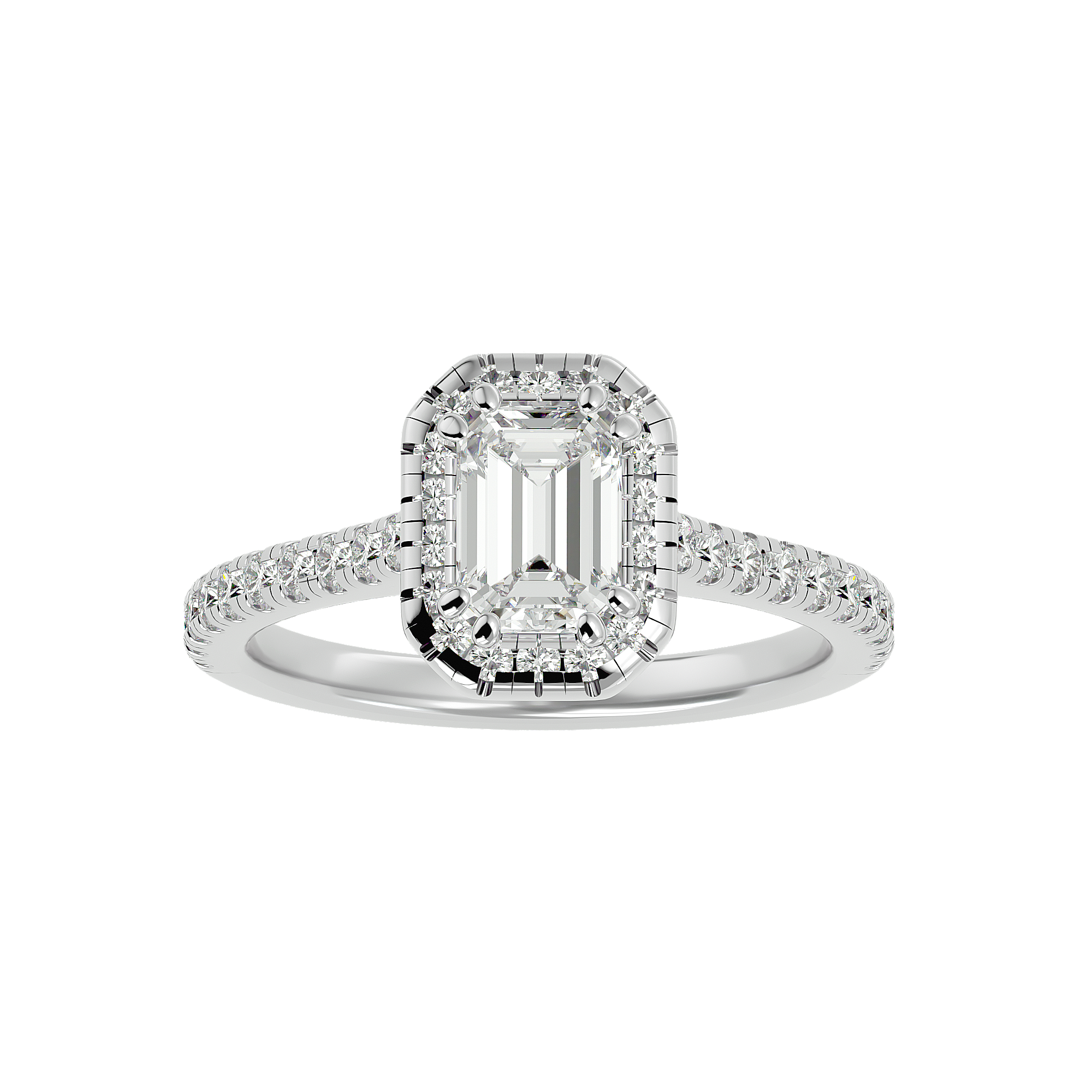 Elegant Embrace Halo Engagement Ring