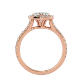 Golden Heart Diamond Engagement Ring