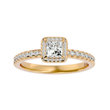Regal Square Diamond Engagement Ring