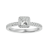 Regal Square Diamond Engagement Ring