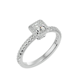 Regal Square Diamond Engagement Ring