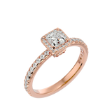 Regal Square Diamond Engagement Ring