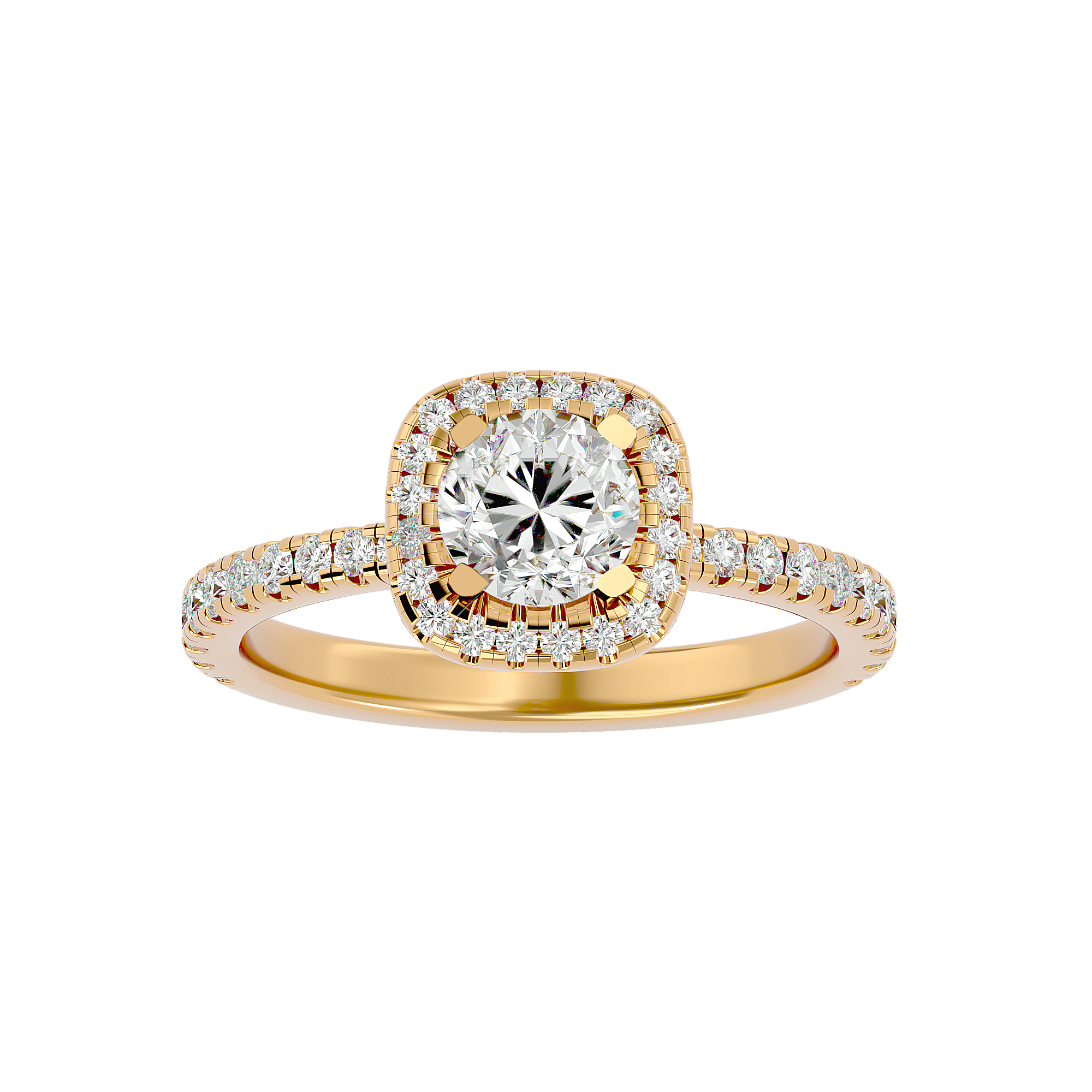 Eternal Brilliance Halo Diamond Engagement Ring