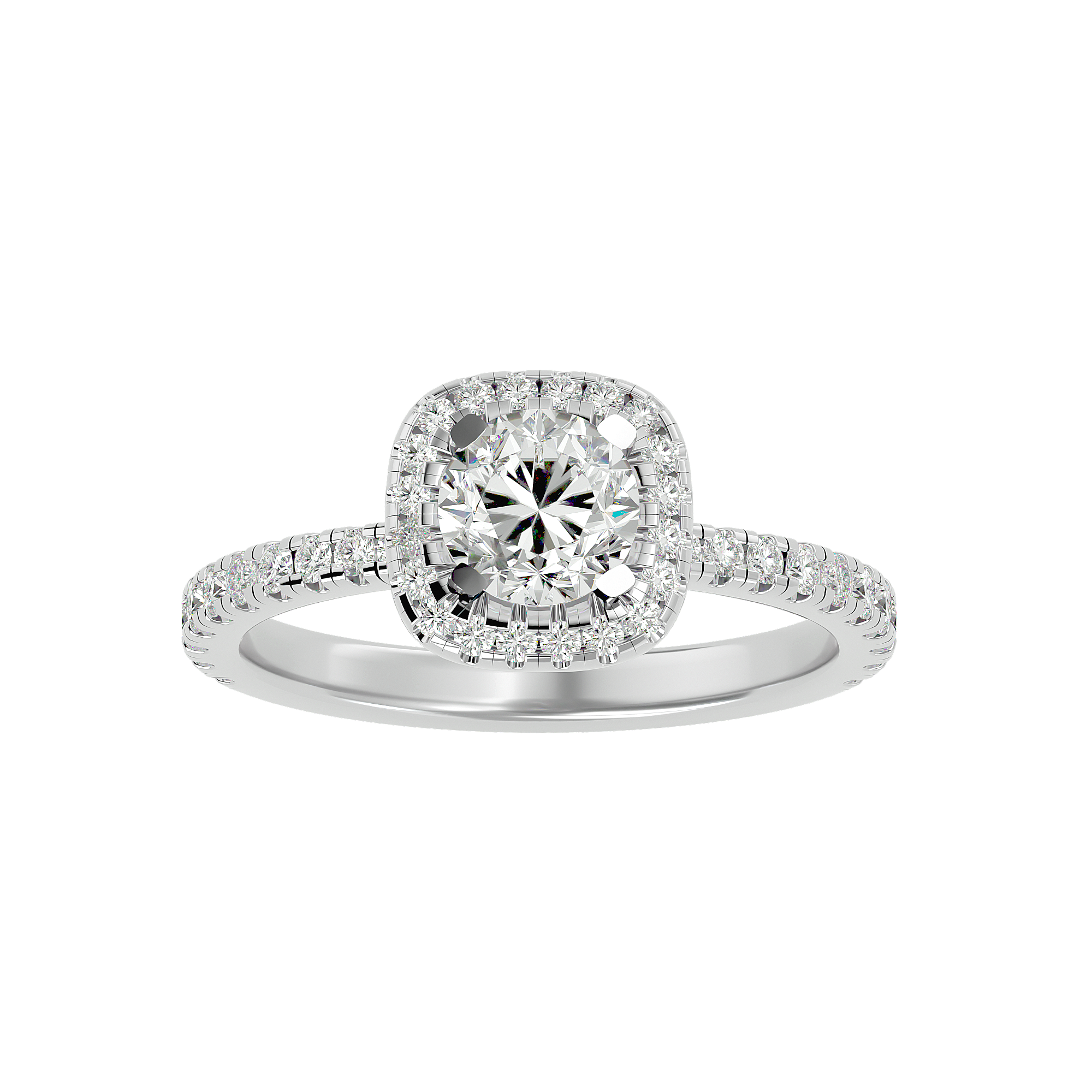Eternal Brilliance Halo Diamond Engagement Ring