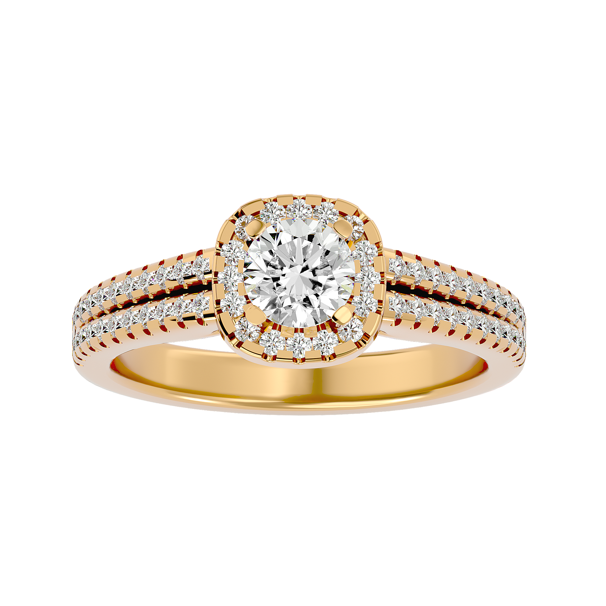 Sunset Radiance Diamond Engagement Ring