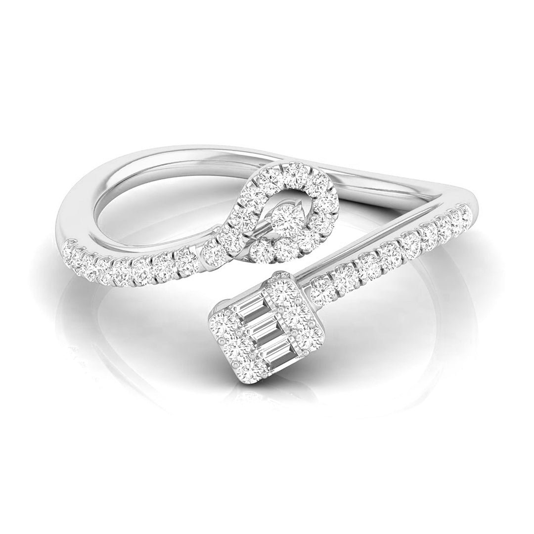 Twisted Elegance Diamond Ring