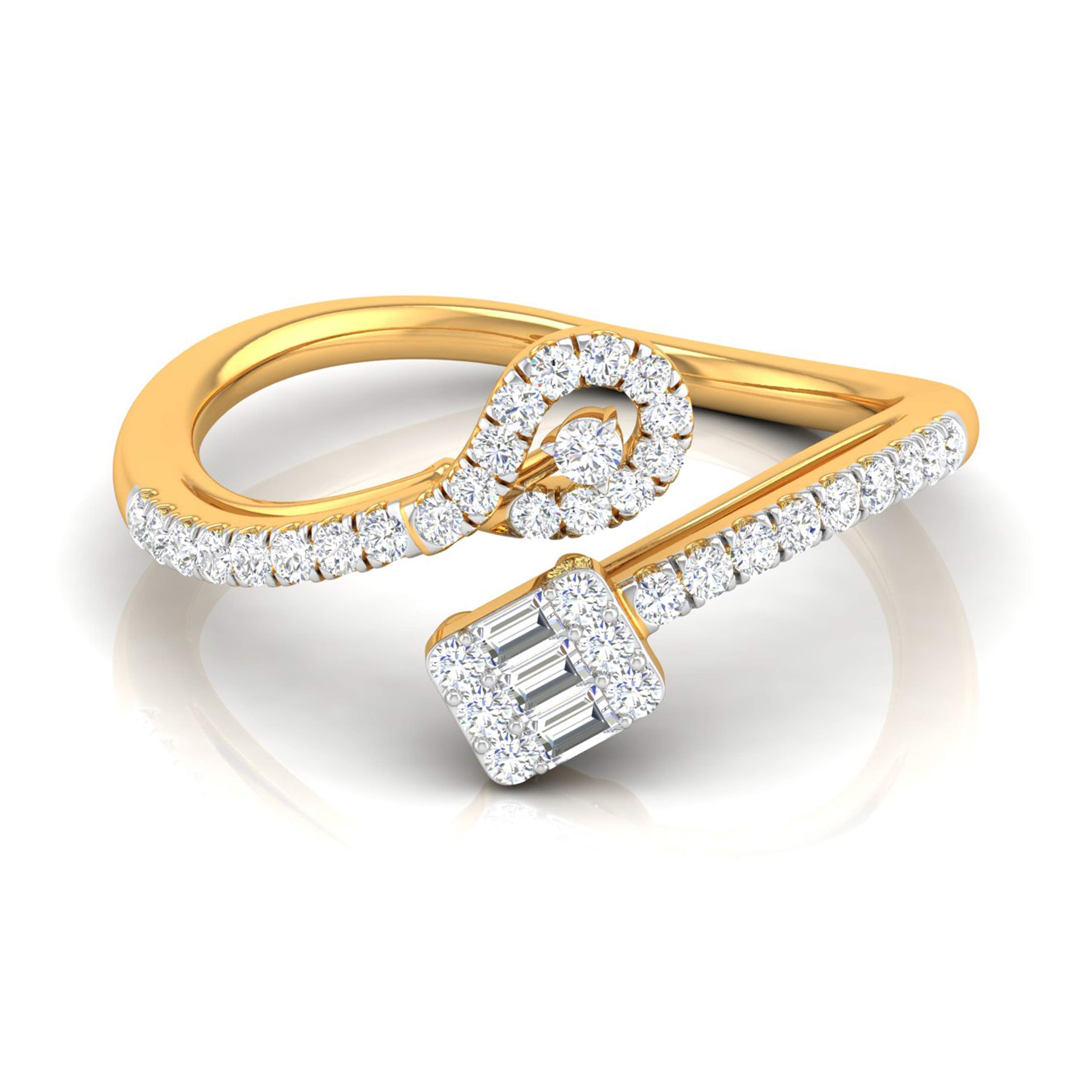 Twisted Elegance Diamond Ring