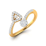 Geometric Harmony Diamond Ring