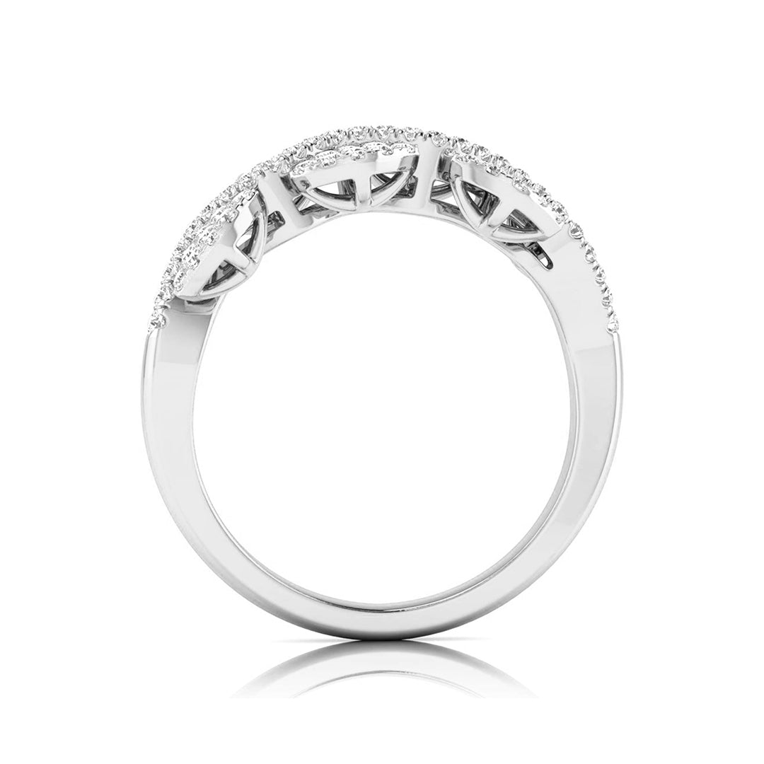 Petal Harmony Diamond Ring