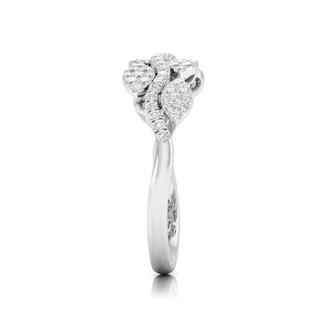 Petal Harmony Diamond Ring