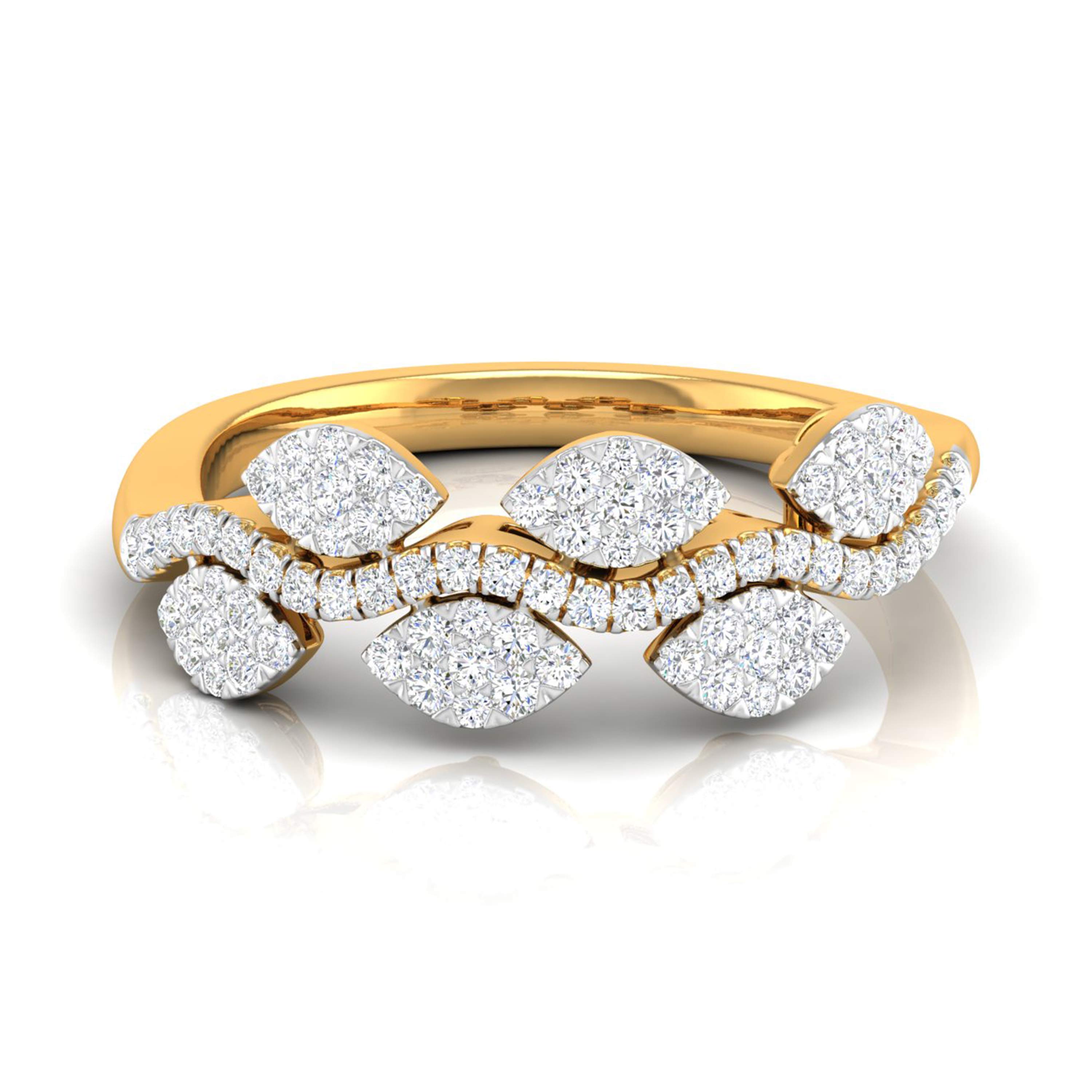 Petal Harmony Diamond Ring