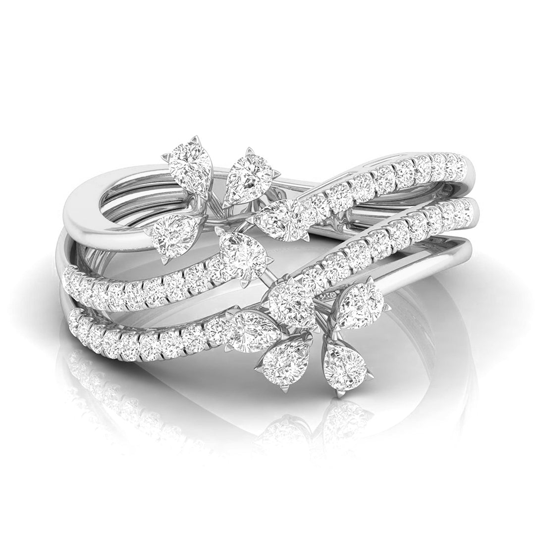 Blossoming Vine Diamond Ring