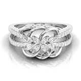 Floral Infinity Diamond Ring