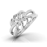 Floral Infinity Diamond Ring