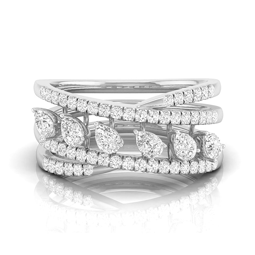 Dewdrop Cascade Diamond Ring