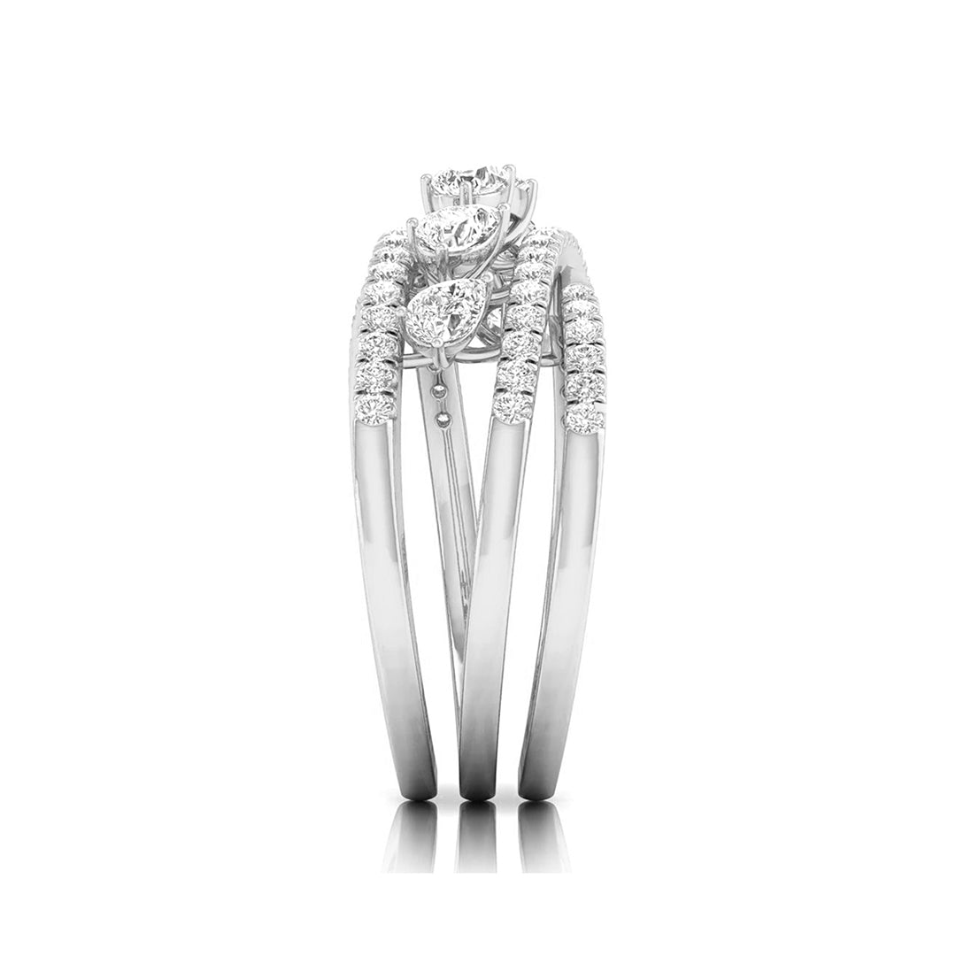 Dewdrop Cascade Diamond Ring