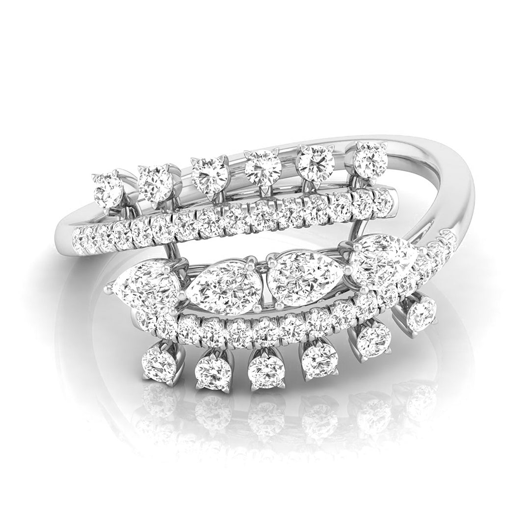 Celestial Cascade Diamond Ring