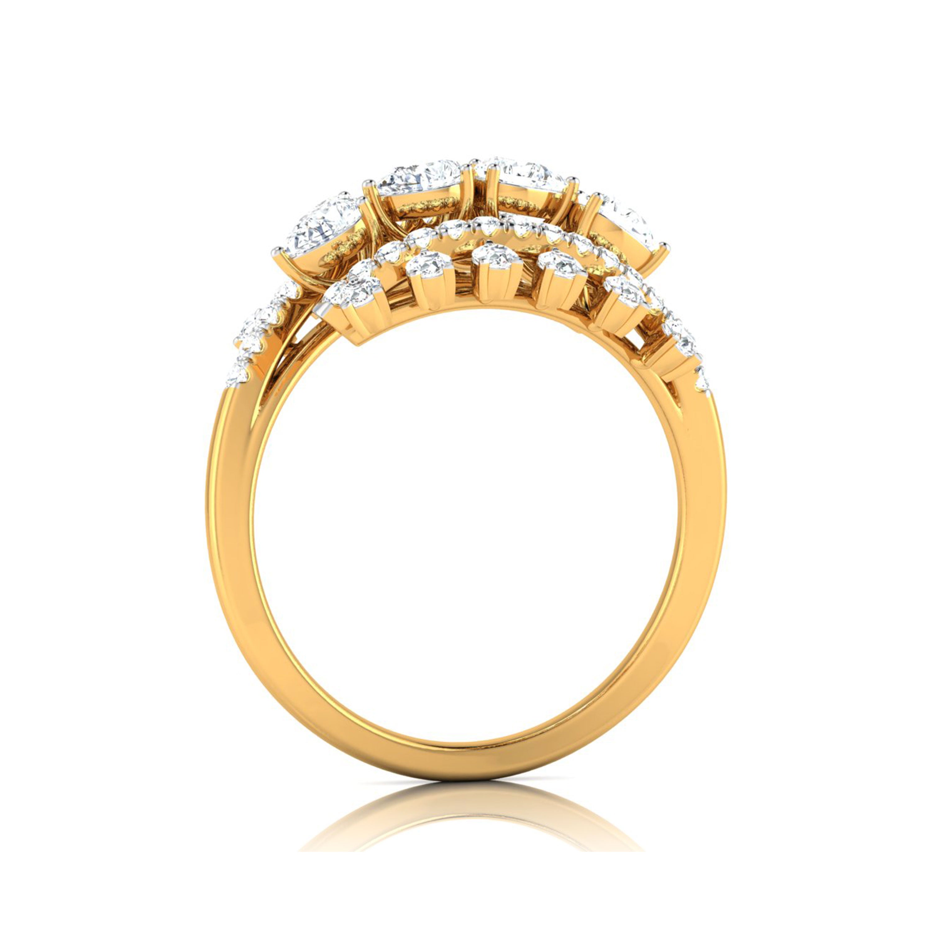 Celestial Cascade Diamond Ring