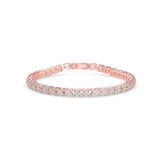 Double Row Diamond Tennis Bracelet