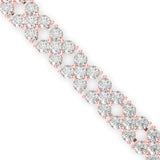 Double Row Diamond Tennis Bracelet