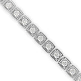 Classic Box-Set Tennis Bracelet