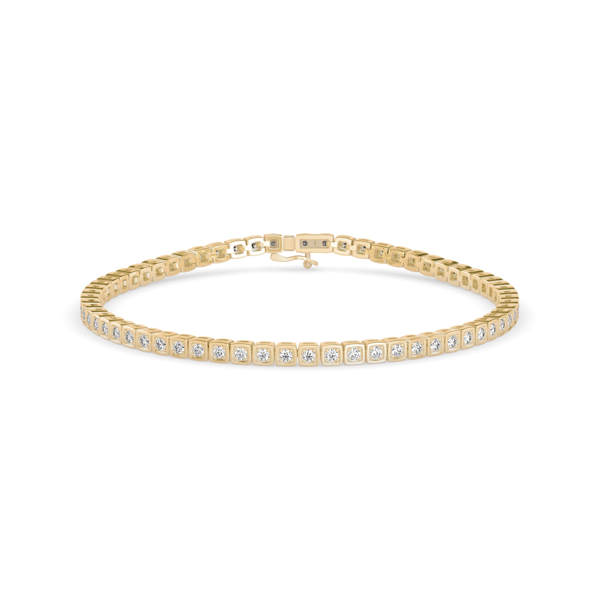 Classic Box-Set Tennis Bracelet