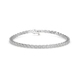 Floral Diamond Tennis Bracelet