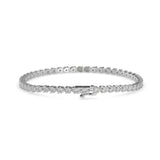 Floral Diamond Tennis Bracelet