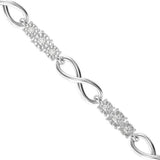 Infinity Symbol and Diamond Bracelet