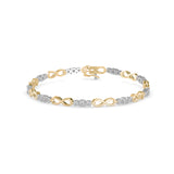 Infinity Symbol and Diamond Bracelet