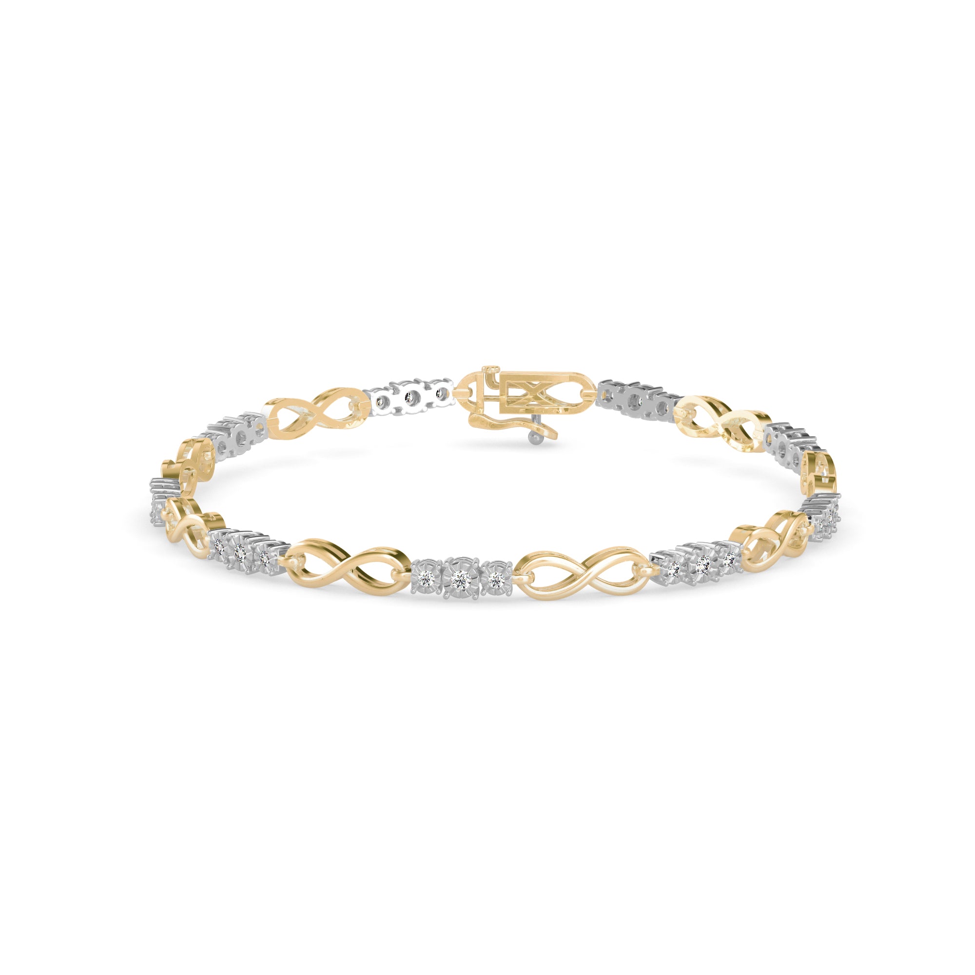 Infinity Symbol and Diamond Bracelet