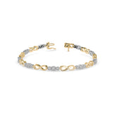 Infinity Symbol and Diamond Bracelet