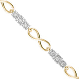 Infinity Symbol and Diamond Bracelet