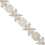 Floral Vine Diamond Bracelet