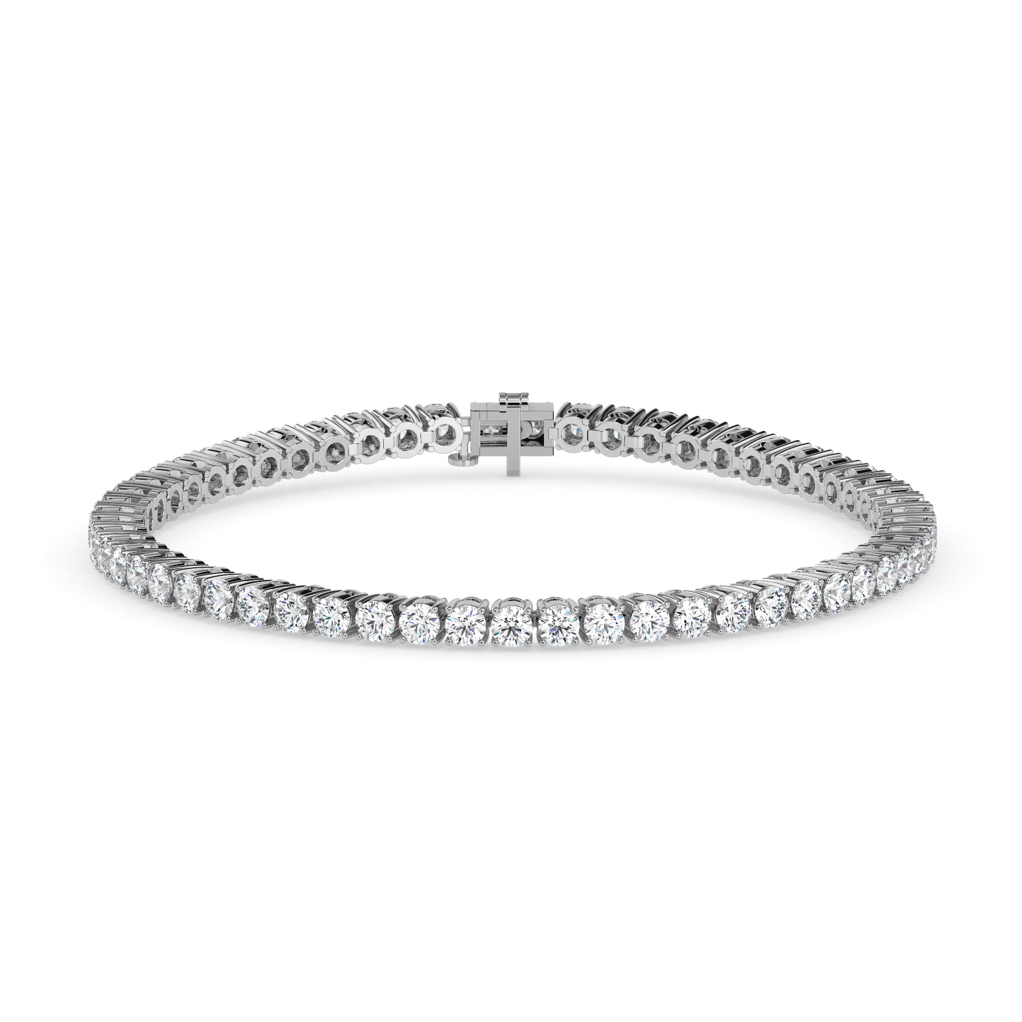 Brilliant Round-Cut Tennis Bracelet