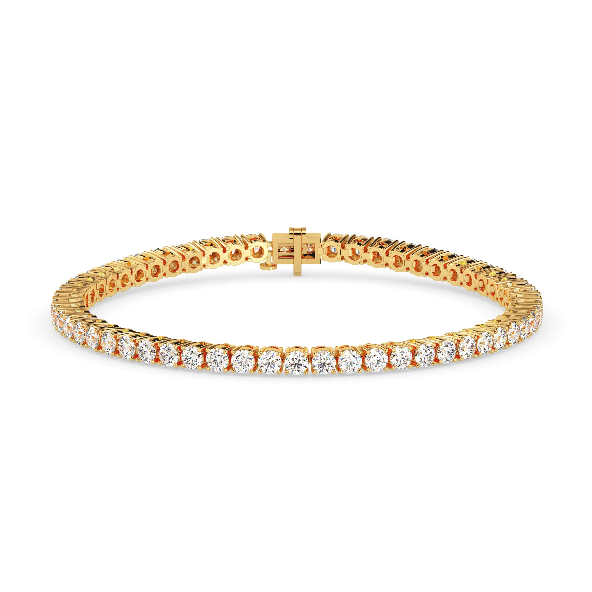 Brilliant Round-Cut Tennis Bracelet