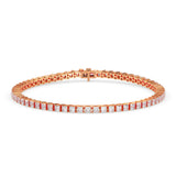 Princess-Cut Tennis Bracelet