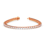 Heart-Cut Diamond Tennis Bracelet