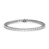 Heart-Cut Diamond Tennis Bracelet