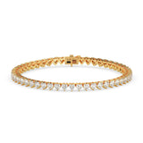 Heart-Cut Diamond Tennis Bracelet