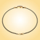 Swastika Diamond Mangalsutra Bracelet (With Chain)