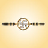 Swastika Diamond Mangalsutra Bracelet (With Chain)