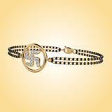 Swastika Diamond Mangalsutra Bracelet (With Chain)