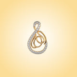 Blessing Of Allah Diamond Pendant (With Chain)